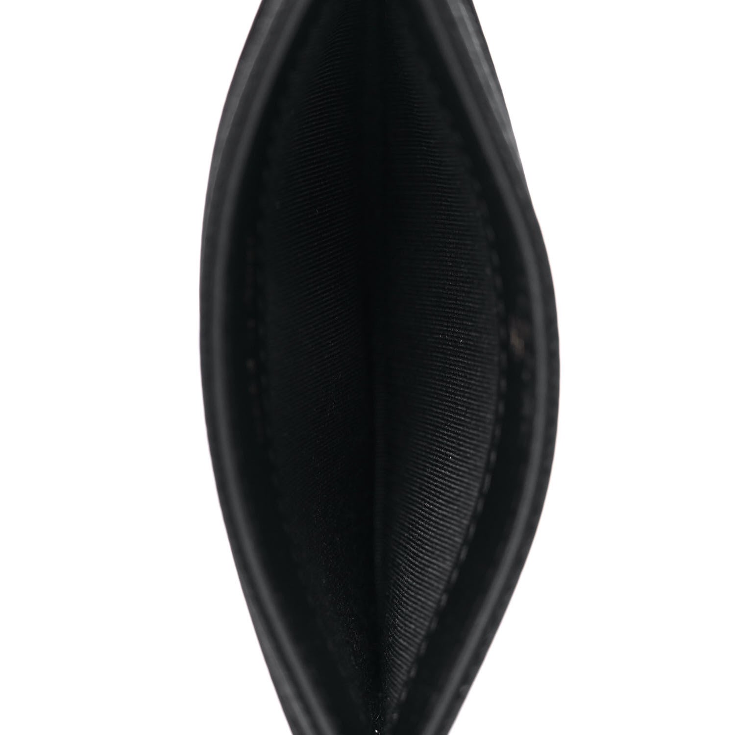 Chanel Caviar Camellia Embossed Card Holder Black 4 of 8