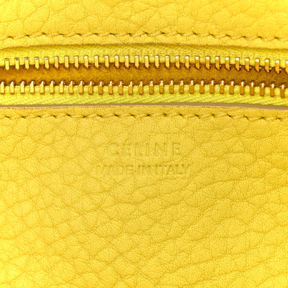 Celine Crisped Calfskin Mini Tie Knot Tote Fluo Yellow 6 of 15