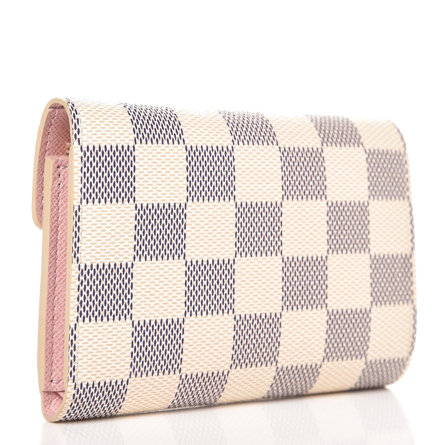 Damier Azur Victorine Wallet Rose Ballerine