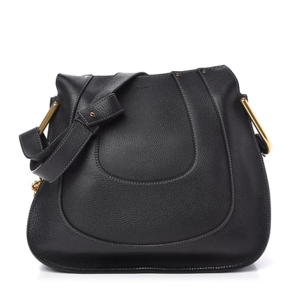 Chloe Grained Calfskin Small Hayley Hobo Black 1 of 8