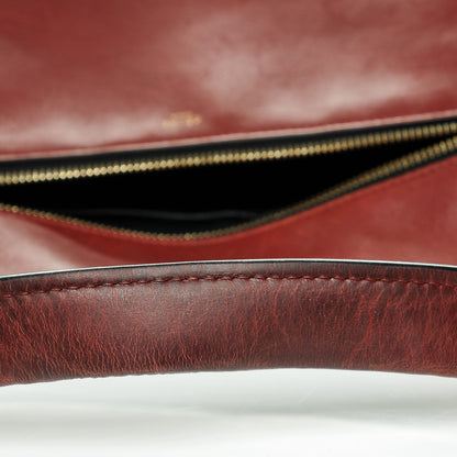 Celine Smooth Calfskin Medium Edge Shoulder Bag Red 10 of 16