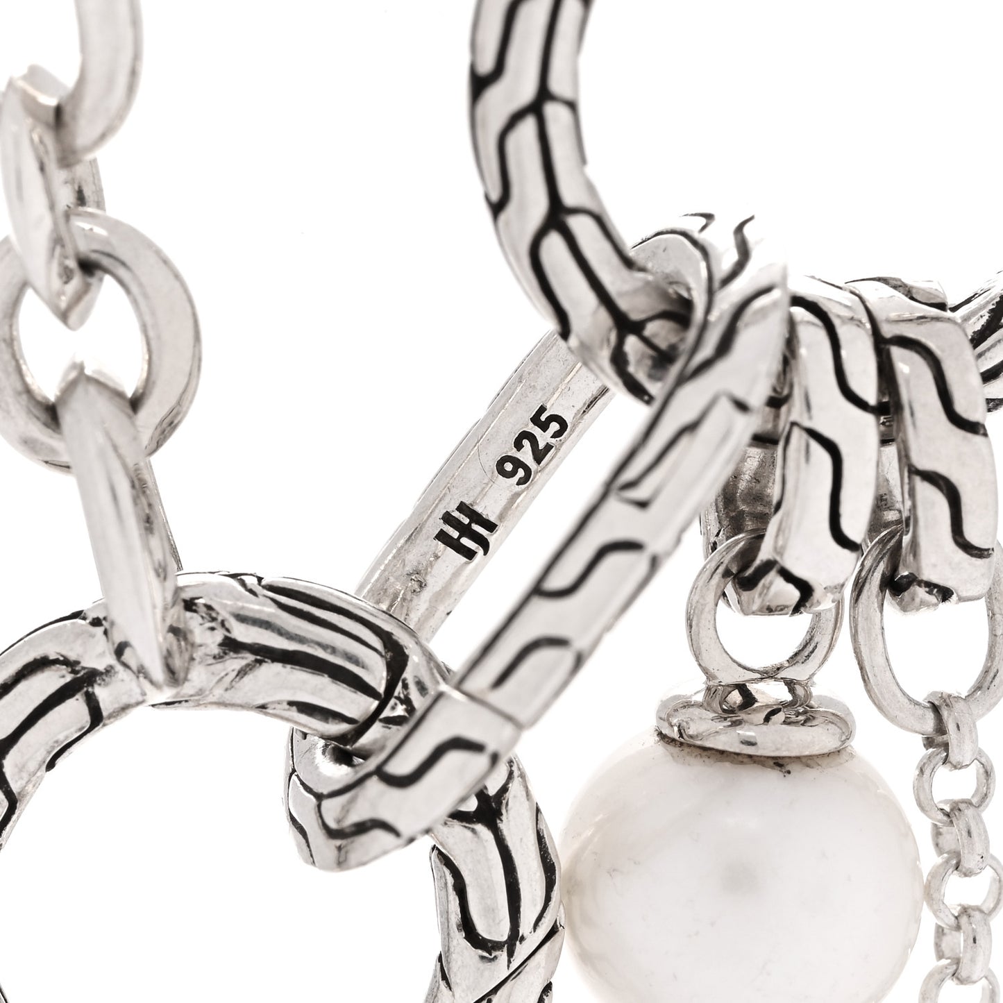 Sterling Silver 14K 18K Yellow Gold Cultured Pearl Moon Door Keyring Necklace