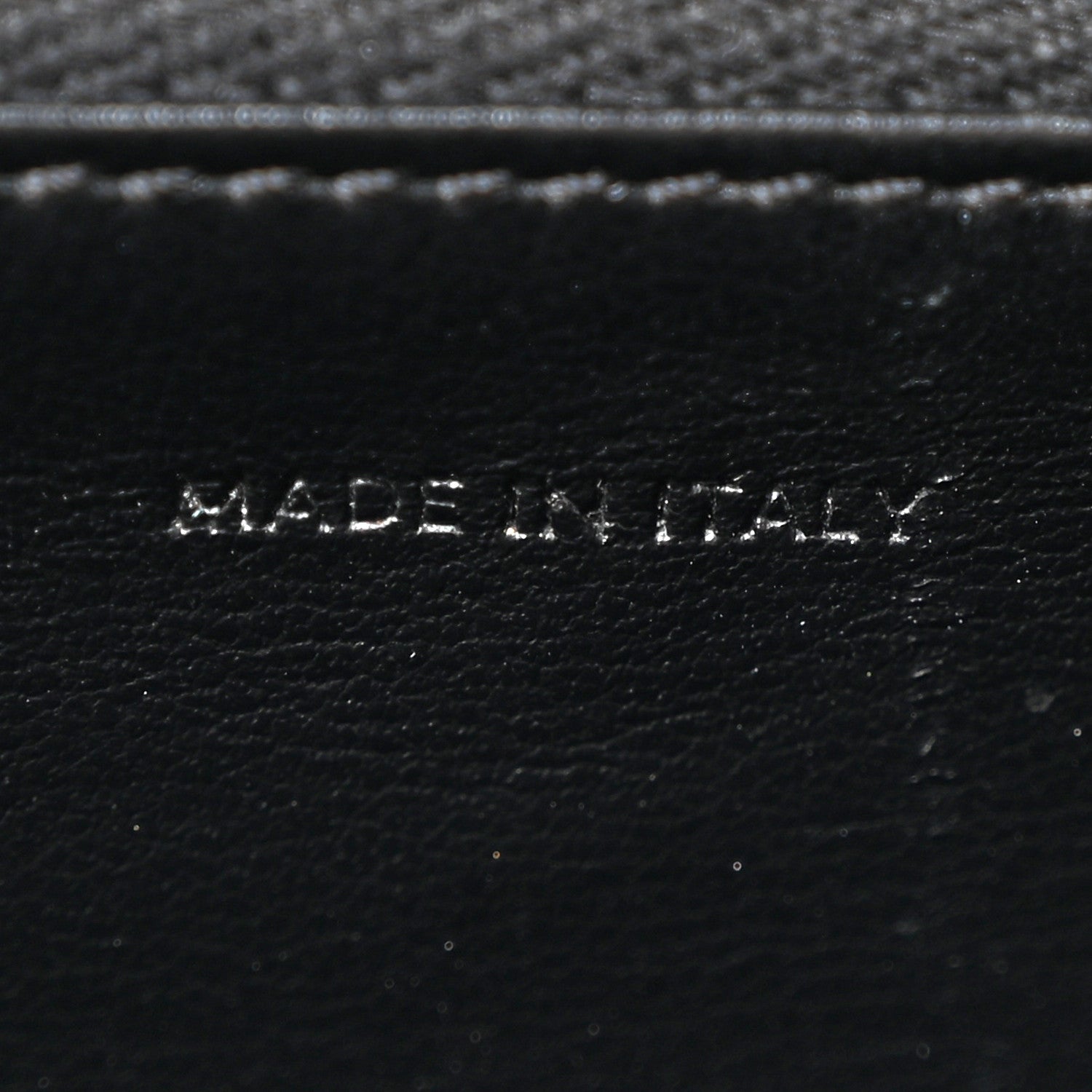 Celine Grained Calfskin Large Flap Wallet Black 6 of 17