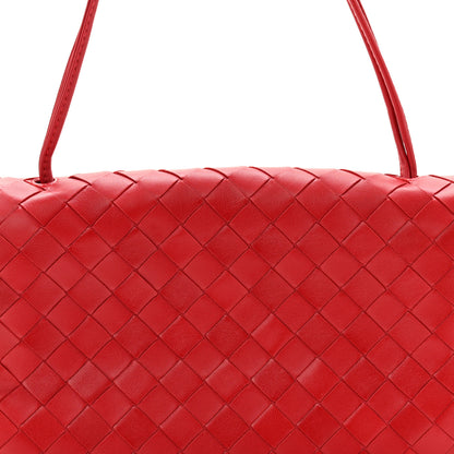 Bottega Veneta Nappa Intrecciato Trio Pouch On Strap Red 8 of 10