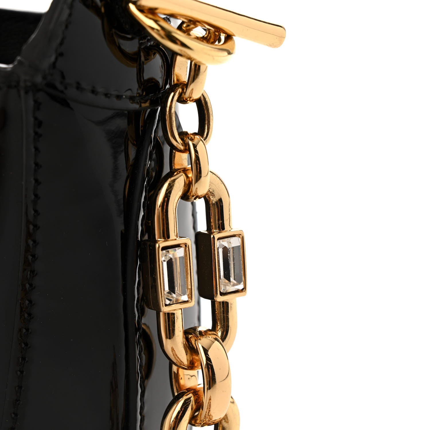 Gucci Patent Mini Jackie 1961 Crystal Hobo Black 12 of 12