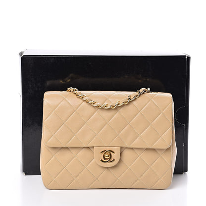 Chanel Lambskin Quilted Mini Square Flap Beige 12 of 12