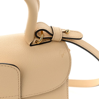 Delvaux Grained Calfskin Mini Brillant Satchel Dune 9 of 9