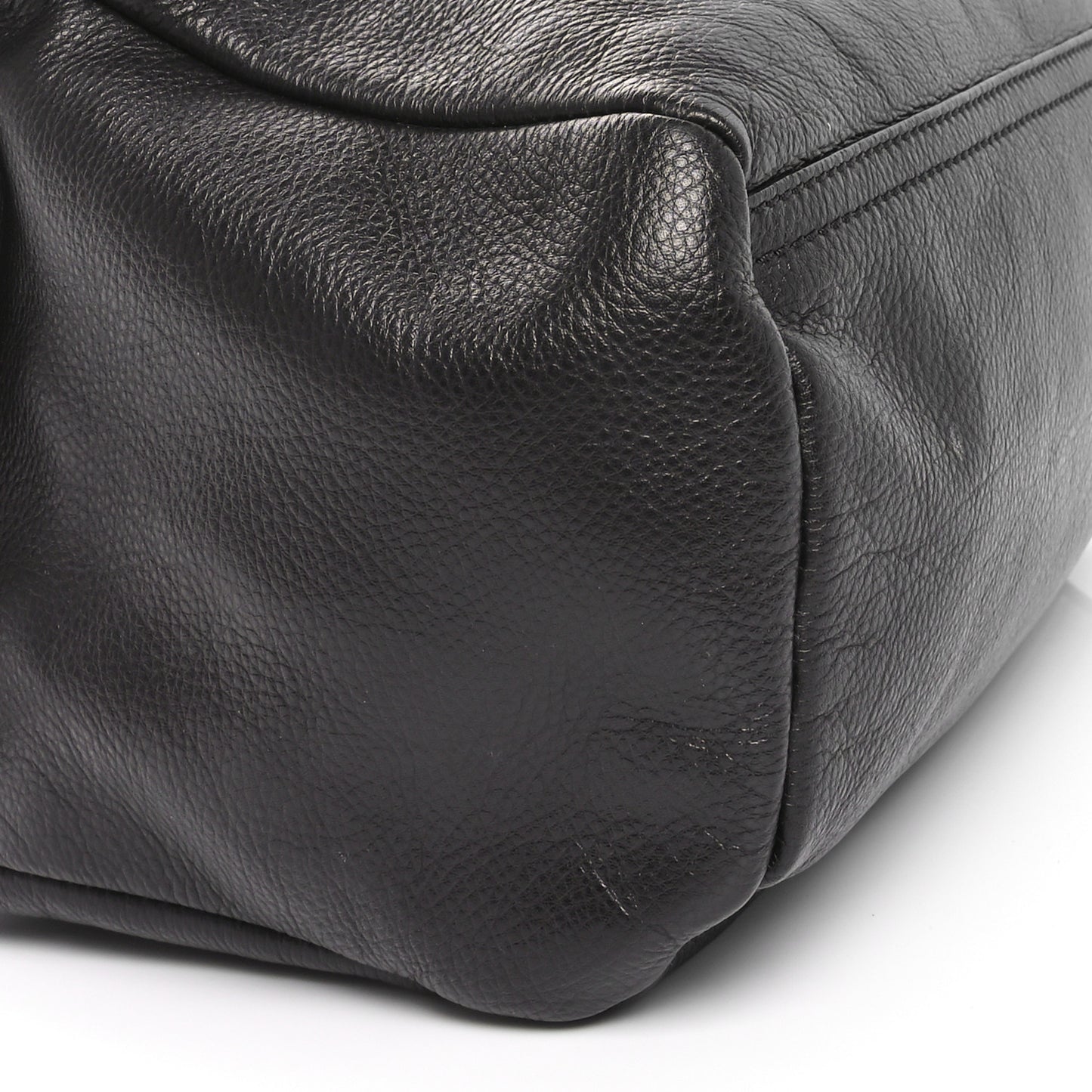 Calfskin Small Studded Pandora Black Brown