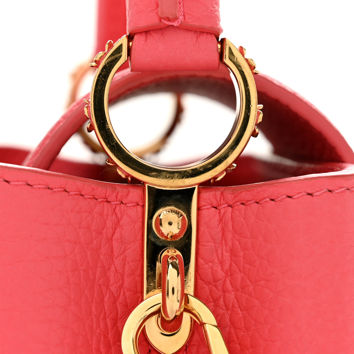Louis Vuitton Taurillon LV Bloom Capucines Mini Pink Sky 10 of 10