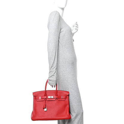 Hermes Togo Birkin 35 Rouge Casaque 3 of 19