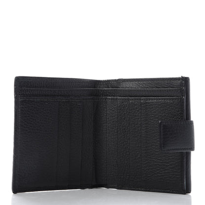 Gucci Calfskin Denim Monogram French Flap Wallet 6 of 8