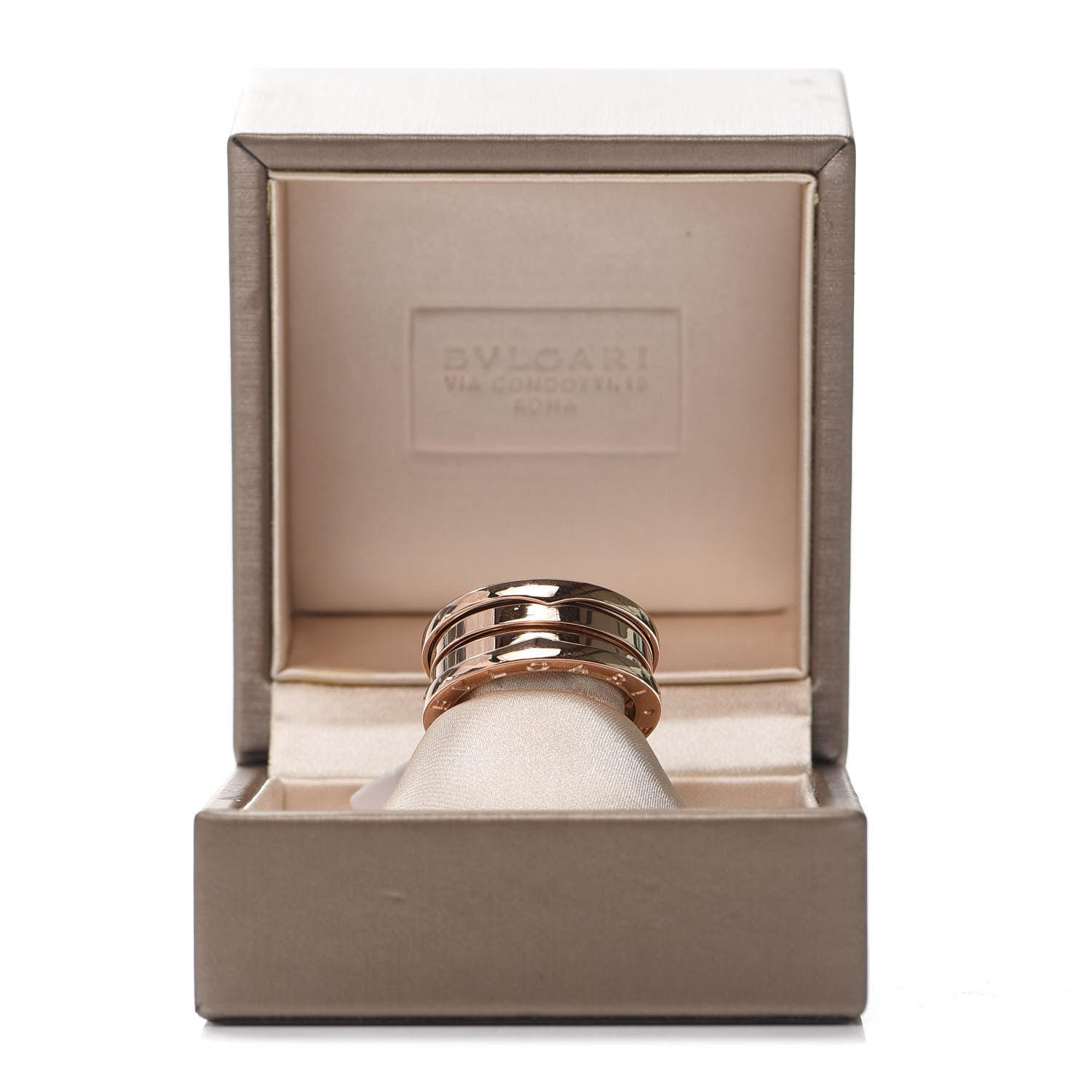 Bulgari 18K Rose Gold B.Zero1 Three-Band Ring 55 7.25 7 of 7