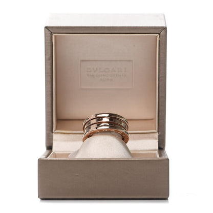 Bulgari 18K Rose Gold B.Zero1 Three-Band Ring 55 7.25 7 of 7