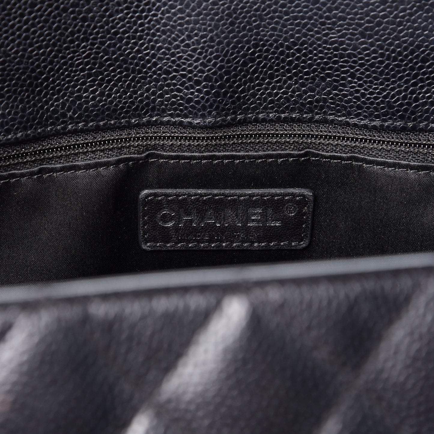 Caviar Quilted Grand Shopping Tote GST Black