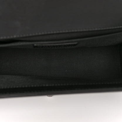 Chanel Calfskin Chevron Quilted Medium Boy Flap Black 5 of 10