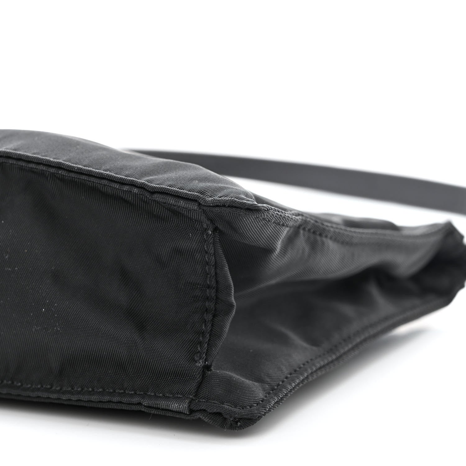 Prada Tessuto Nylon Saffiano Pochette Black 10 of 12