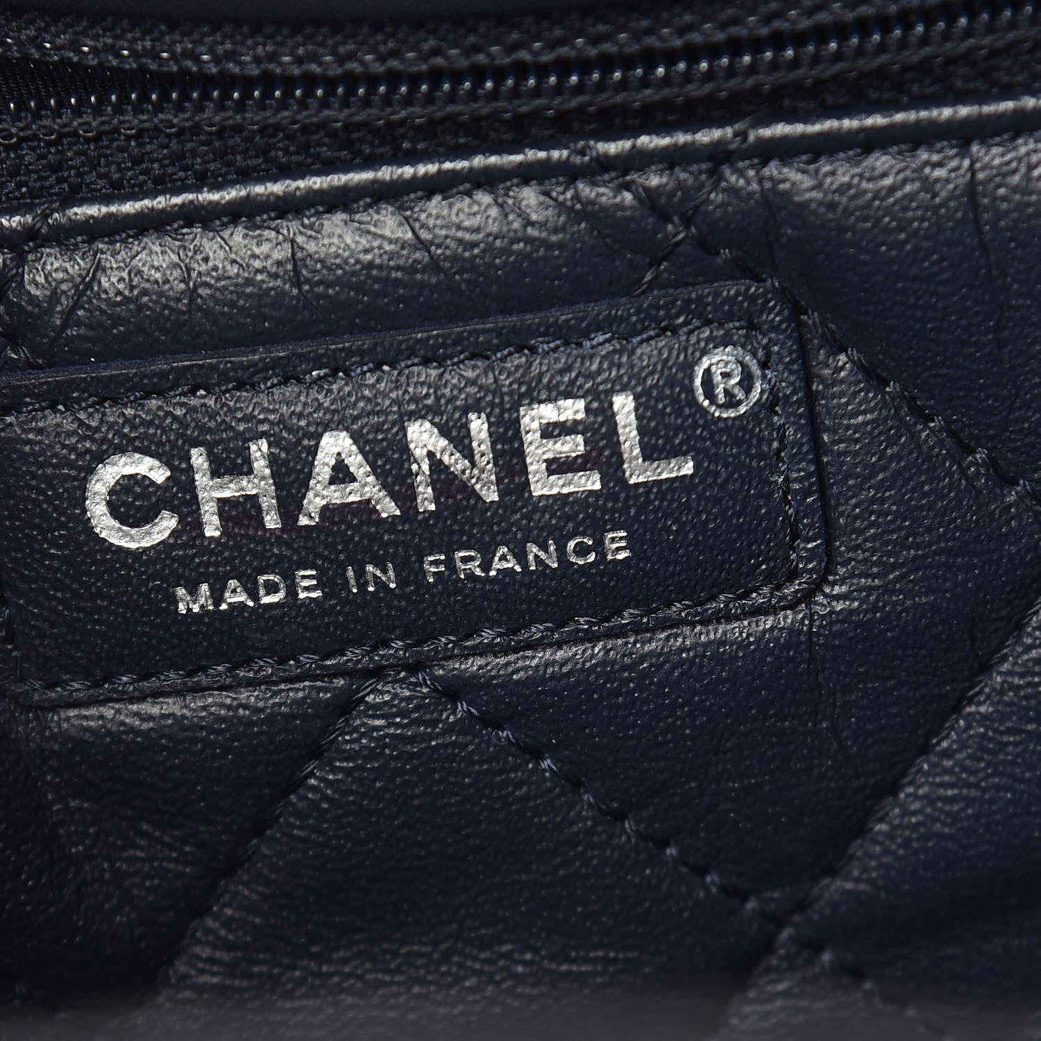 Chanel Calfskin Stitched Large Urban Luxury Drawstring Backpack Navy Blue 6 of 15