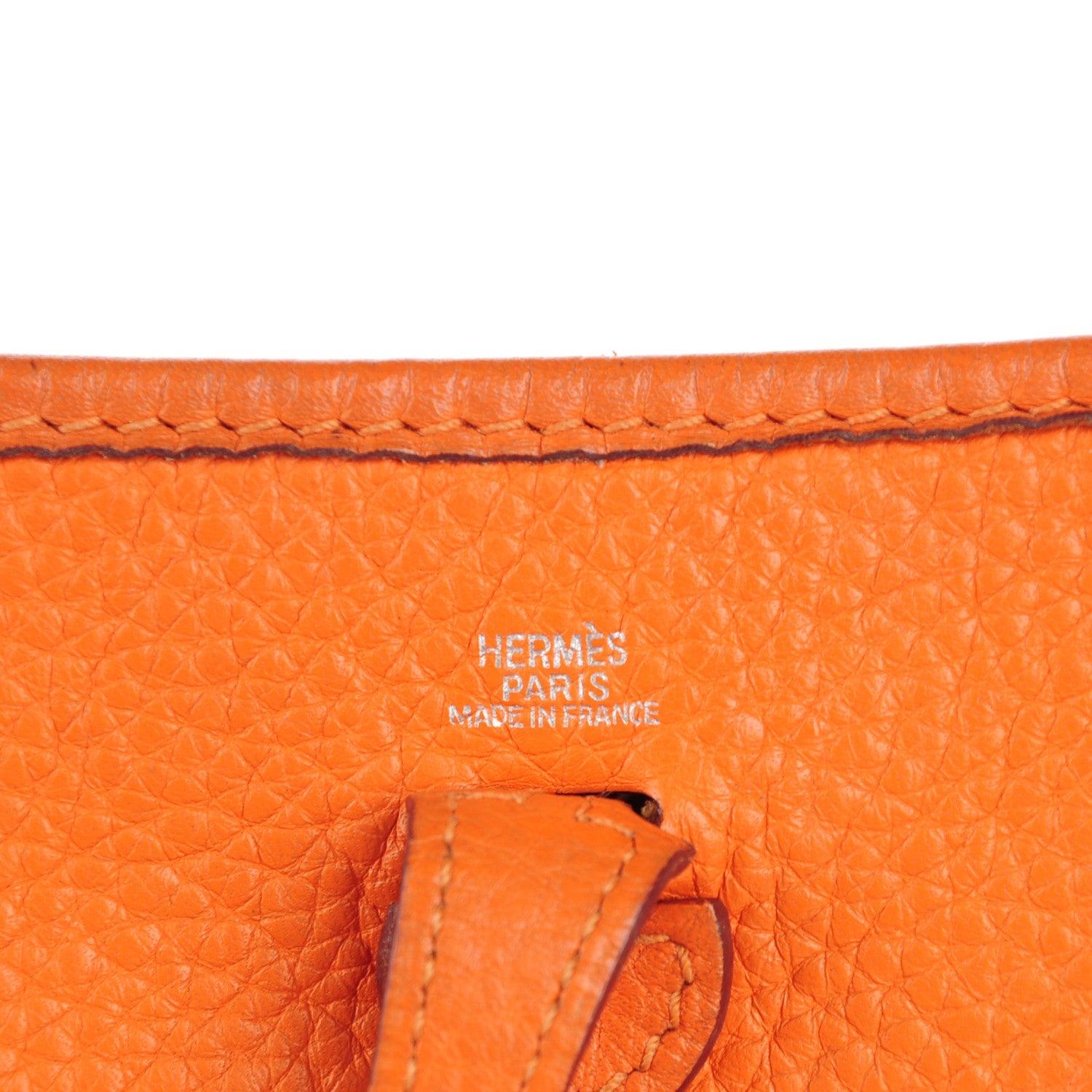 Hermes Taurillon Clemence Evelyne TPM Orange 6 of 14