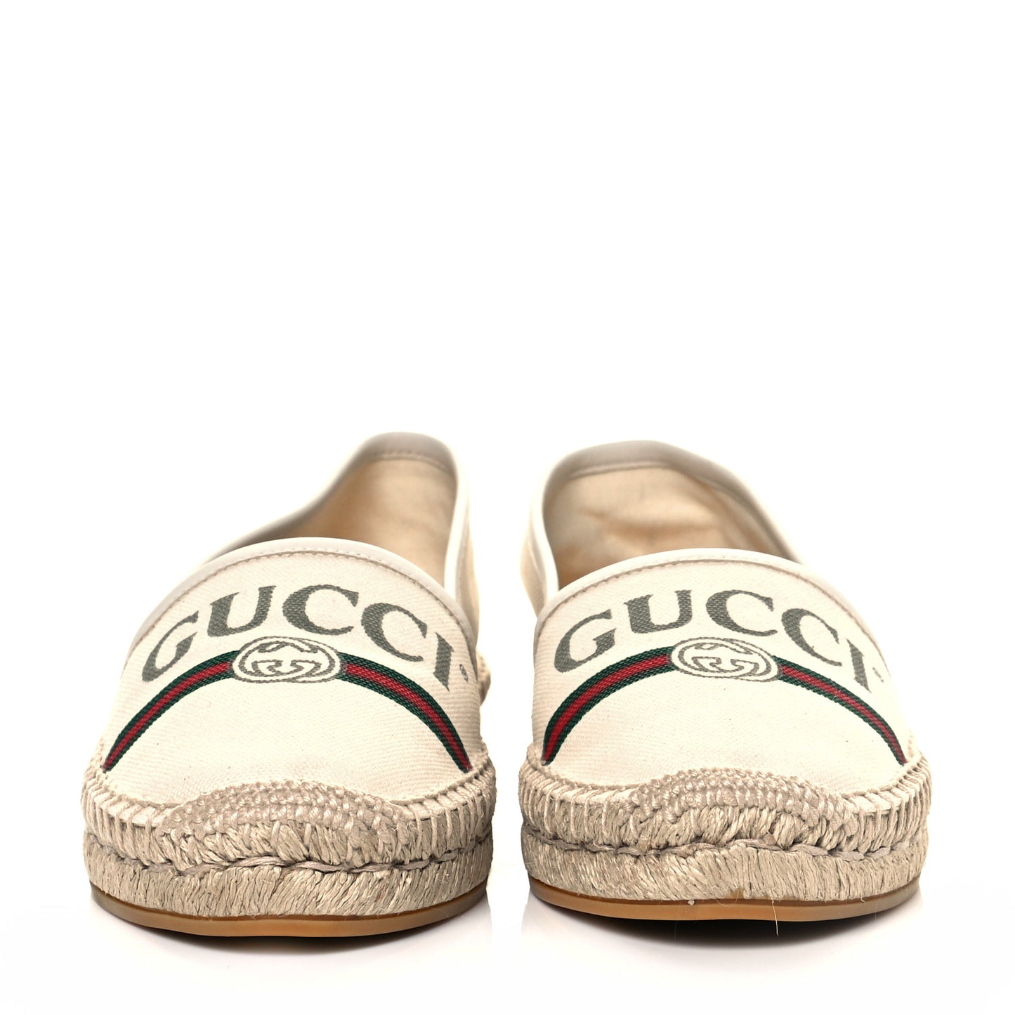 Canvas Logo Espadrilles 36.5 Greggio White