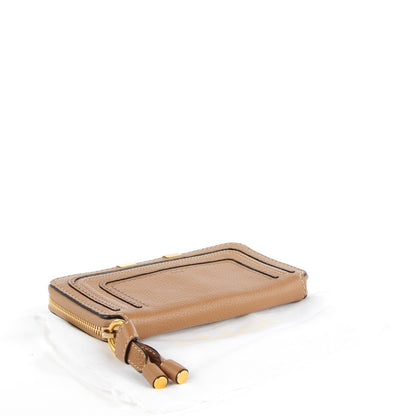 Chloe Grained Calfskin Marcie Long Zip Around Wallet Nut 4 of 7
