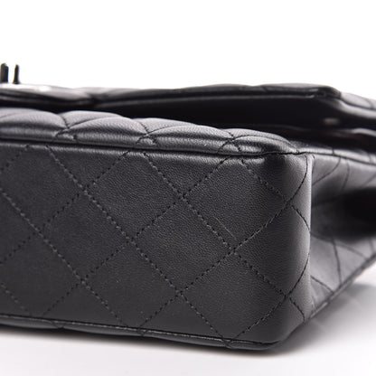 Chanel Lambskin Quilted Medium Double Flap Black 7 of 13