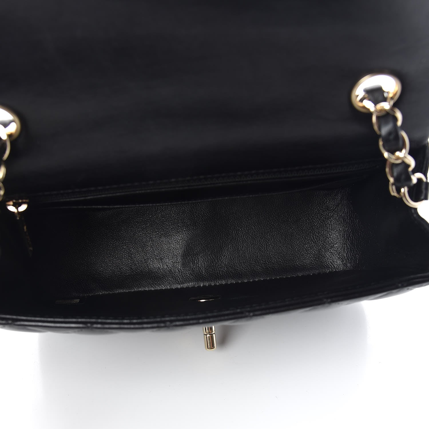 Chanel Lambskin Quilted Mini Rectangular Flap Black 7 of 10