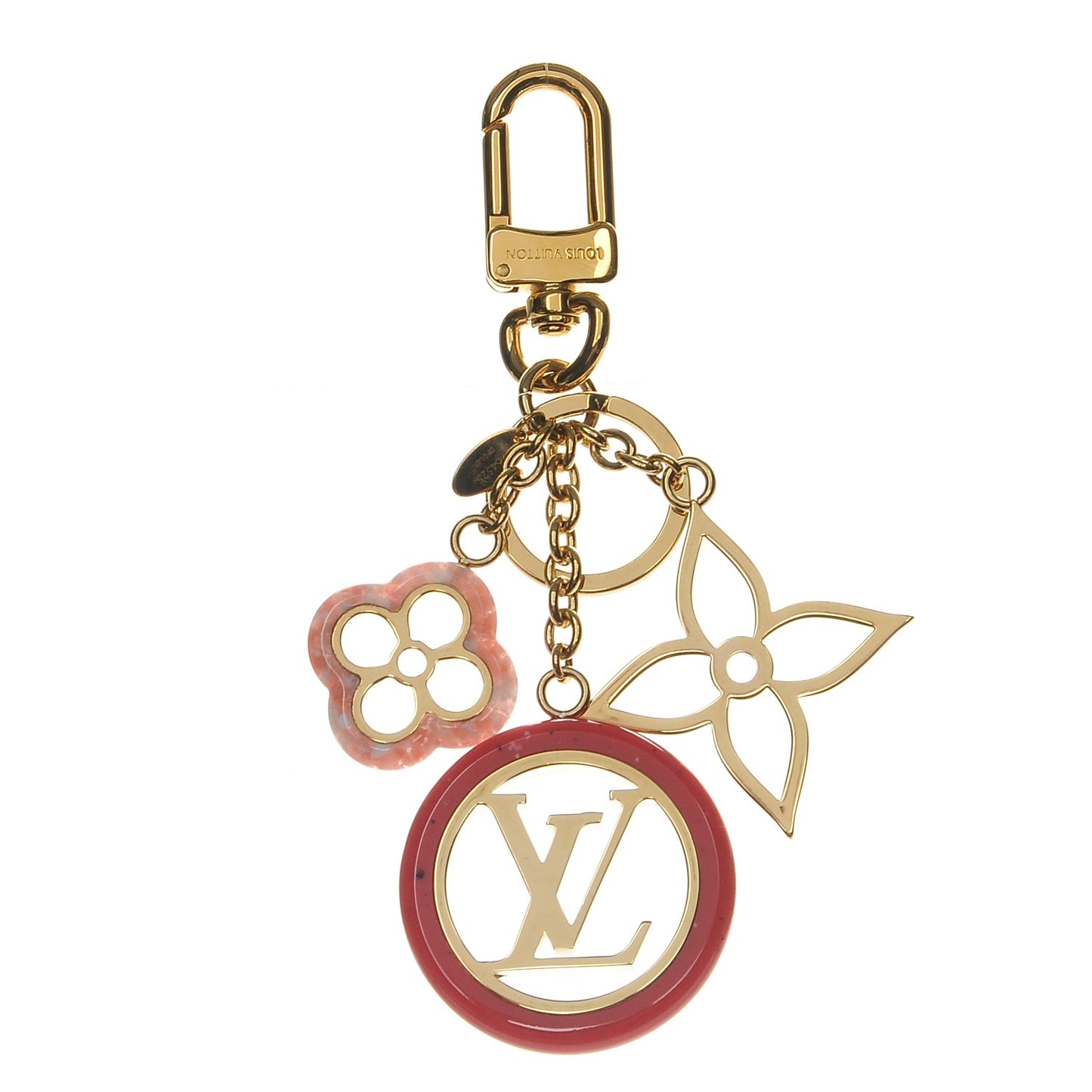 Colorline Bag Charm Key Holder Pink Glitter