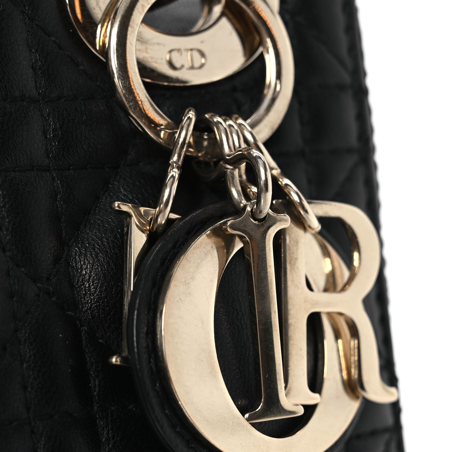 Lambskin Cannage Mini Lady Dior Black
