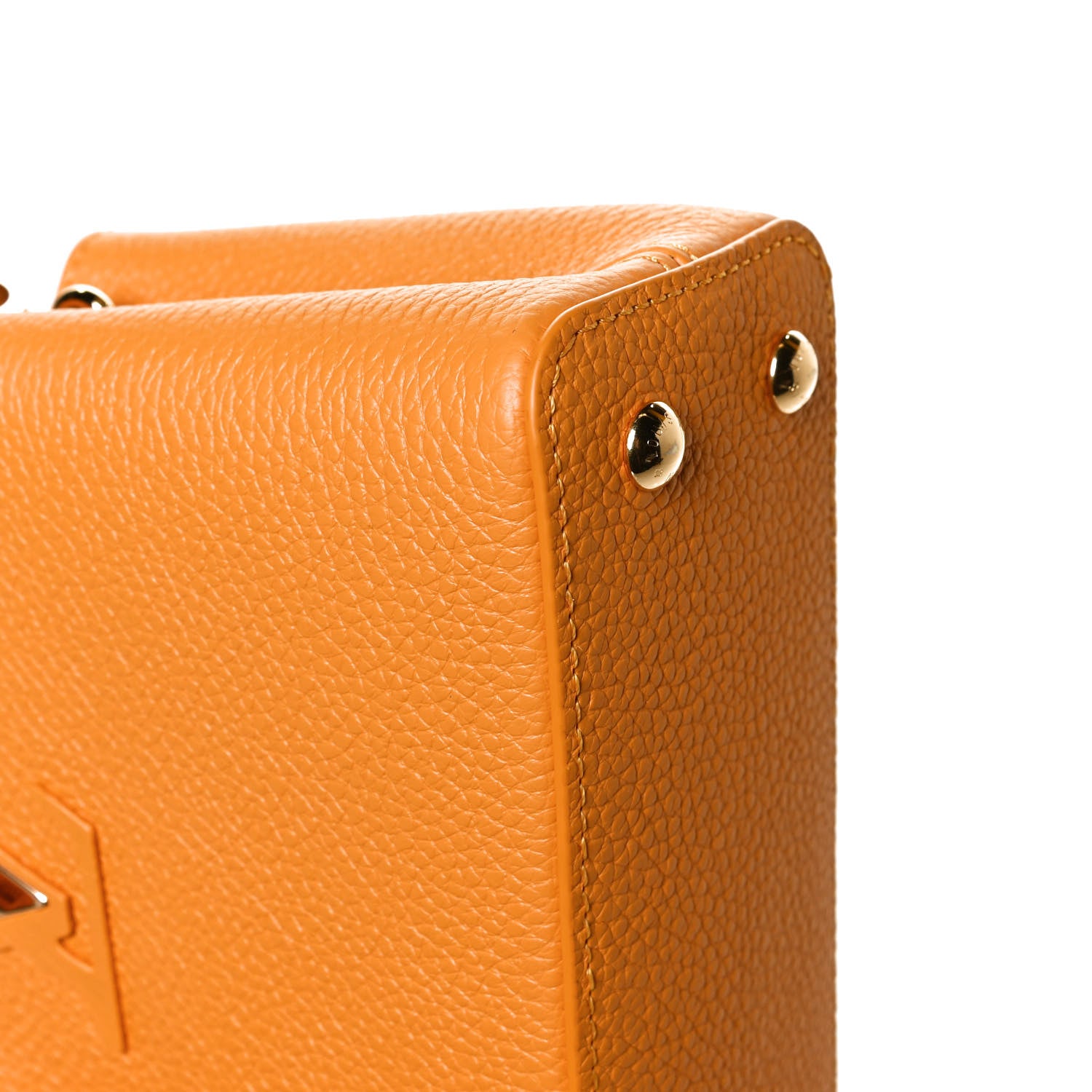 Louis Vuitton Taurillon Mini Capucines Sunbeam Yellow 9 of 11