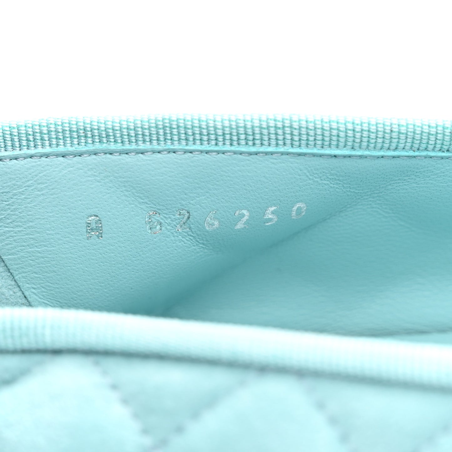 Suede Calfskin Quilted Cap Toe CC Ballerina Flats 41 Light Blue