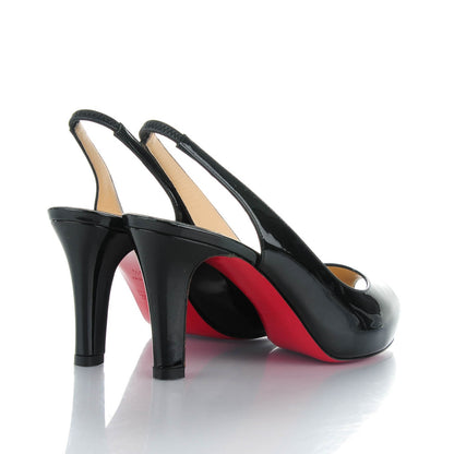 Christian Louboutin Patent No Prive 90 Pumps 35.5 Black 4 of 7