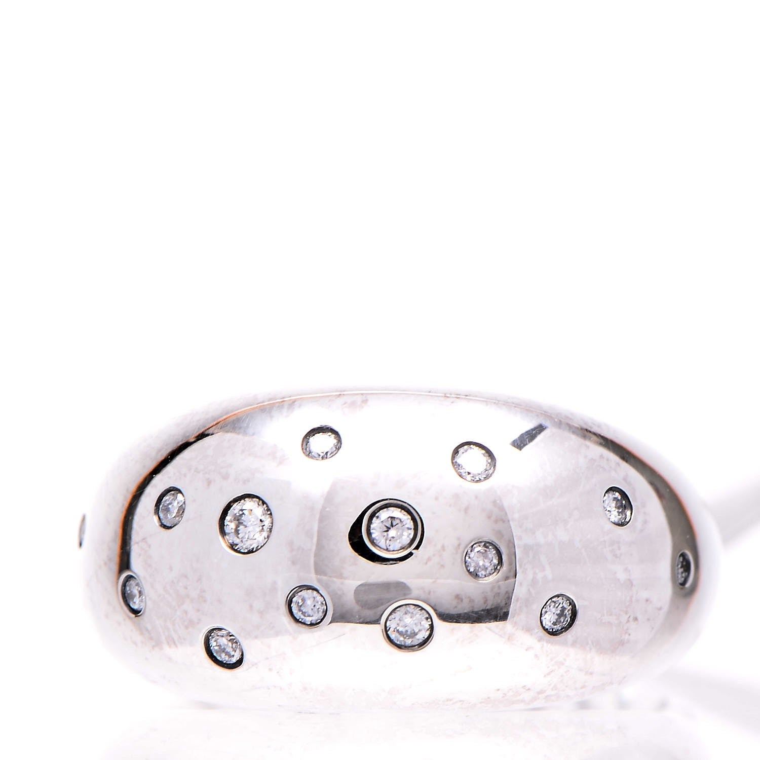 David Yurman Sterling Silver Diamond 11mm Pure Form Ring 52 6 1 of 5