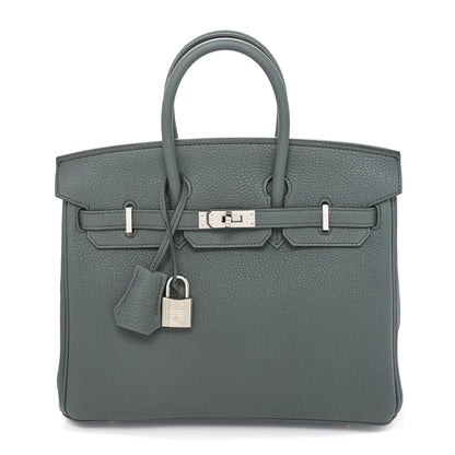 Hermes Togo Birkin 25 Vert Amande 1 of 11