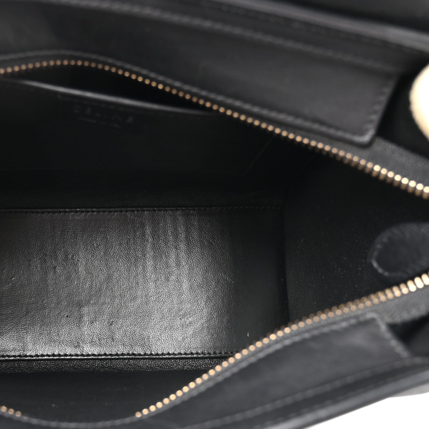 Natural Canvas Smooth Calfskin Nano Luggage Navy