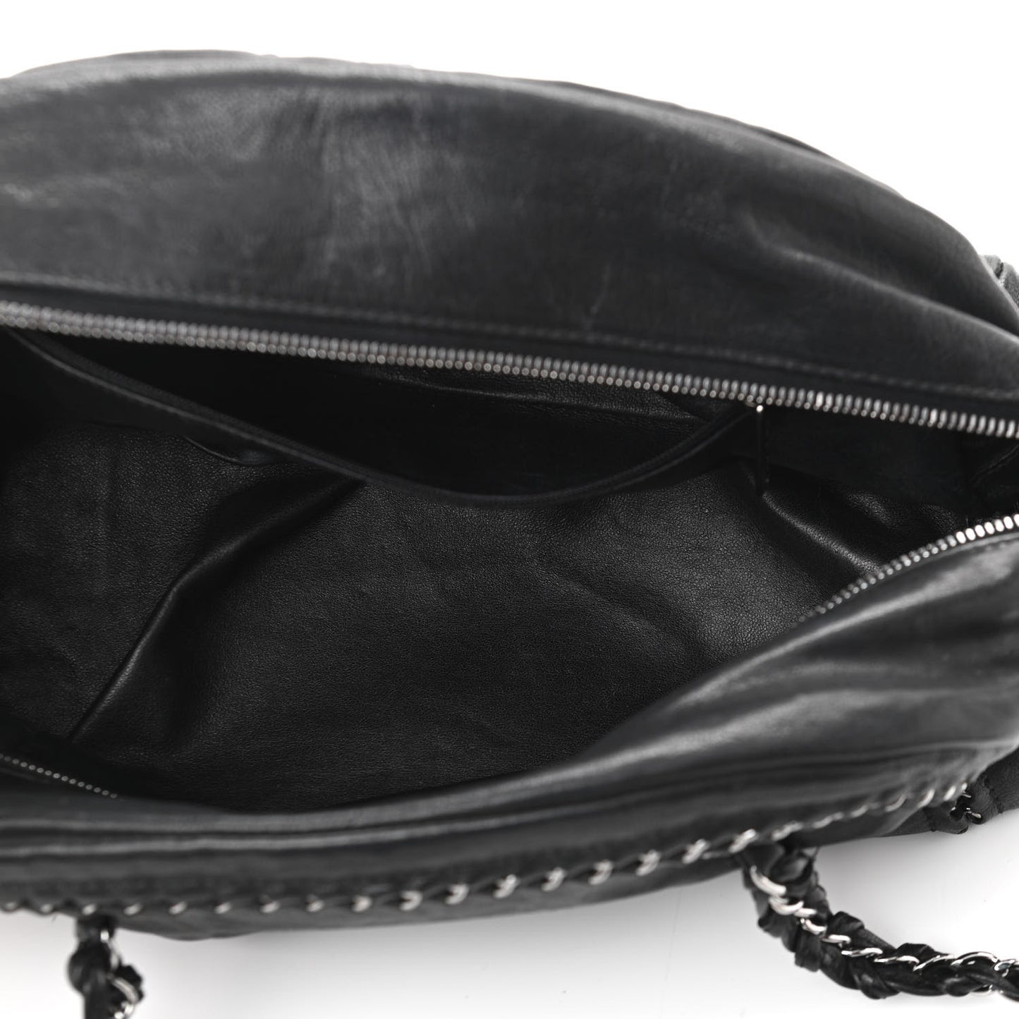 Smooth Calfskin Medium Luxe Ligne Bowler Black
