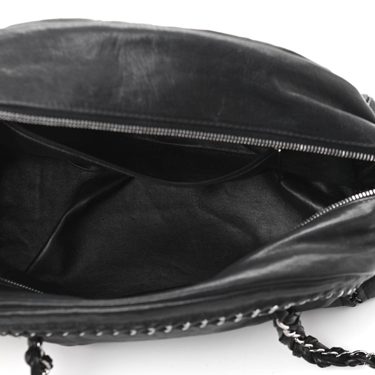Chanel Smooth Calfskin Medium Luxe Ligne Bowler Black 5 of 10