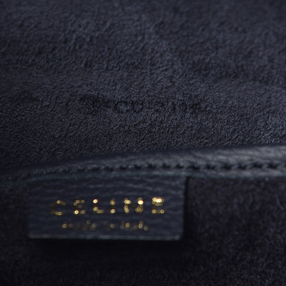 Celine Drummed Calfskin Nano Luggage Navy Blue 8 of 11