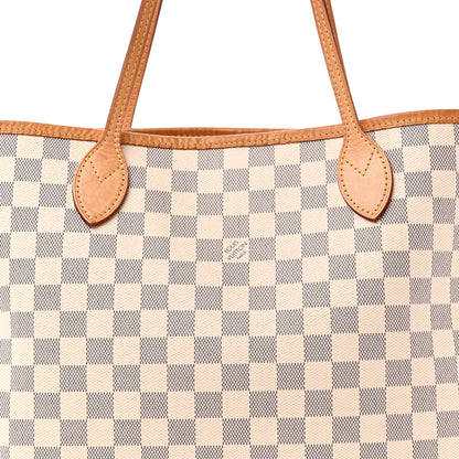 Louis Vuitton Damier Azur Neo Neverfull MM Rose Ballerine 10 of 12