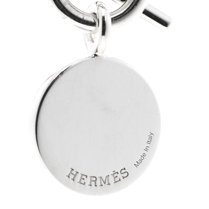 Hermes Sterling Silver Amulettes H Confettis Pendant Necklace 4 of 4