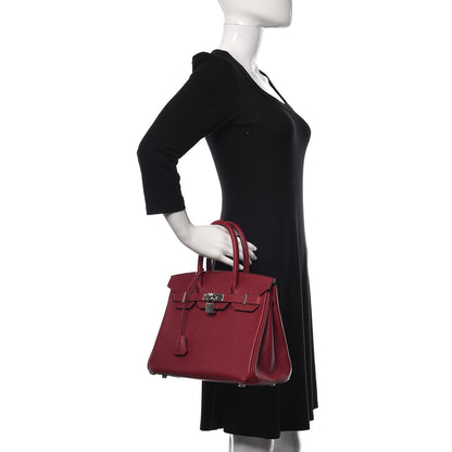 Hermes Epsom Birkin 30 Rubis 2 of 35