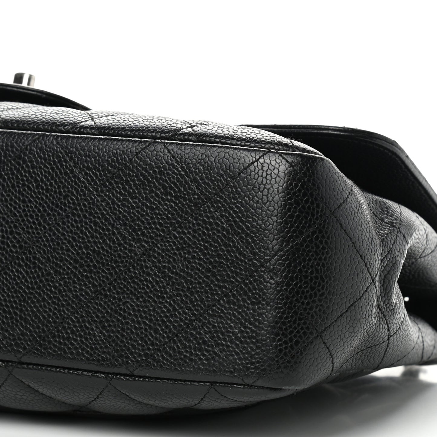 Caviar Quilted Jumbo Single Flap Black