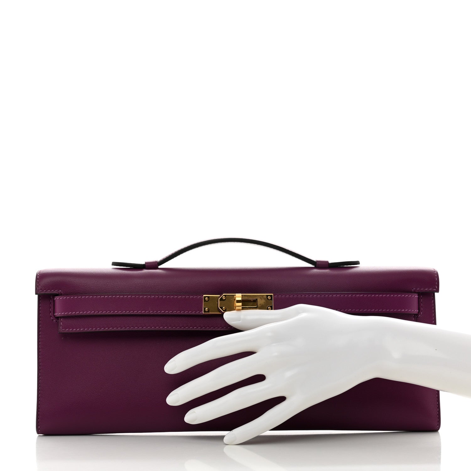 Hermes Swift Kelly Cut Clutch Pochette Anemone 2 of 6