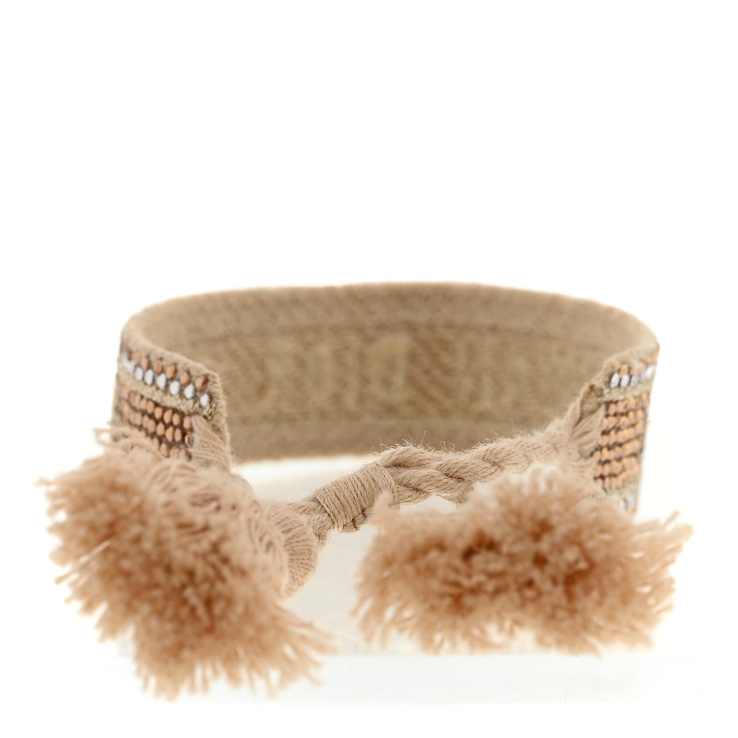 Christian Dior Woven Cotton Crystal Embroidered J'Adior Friendship