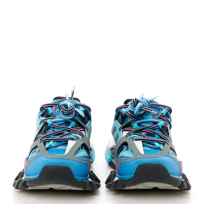 Balenciaga Mesh Nylon Womens Track Sneakers 35 Blue Black 3 of 9