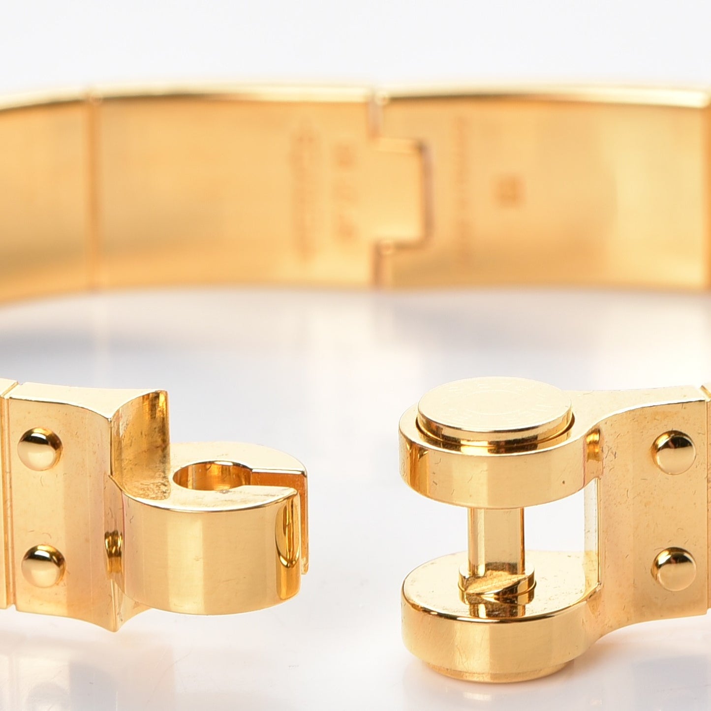 Epsom Charniere Uni Narrow Hinged Bracelet M Rose Jaipur
