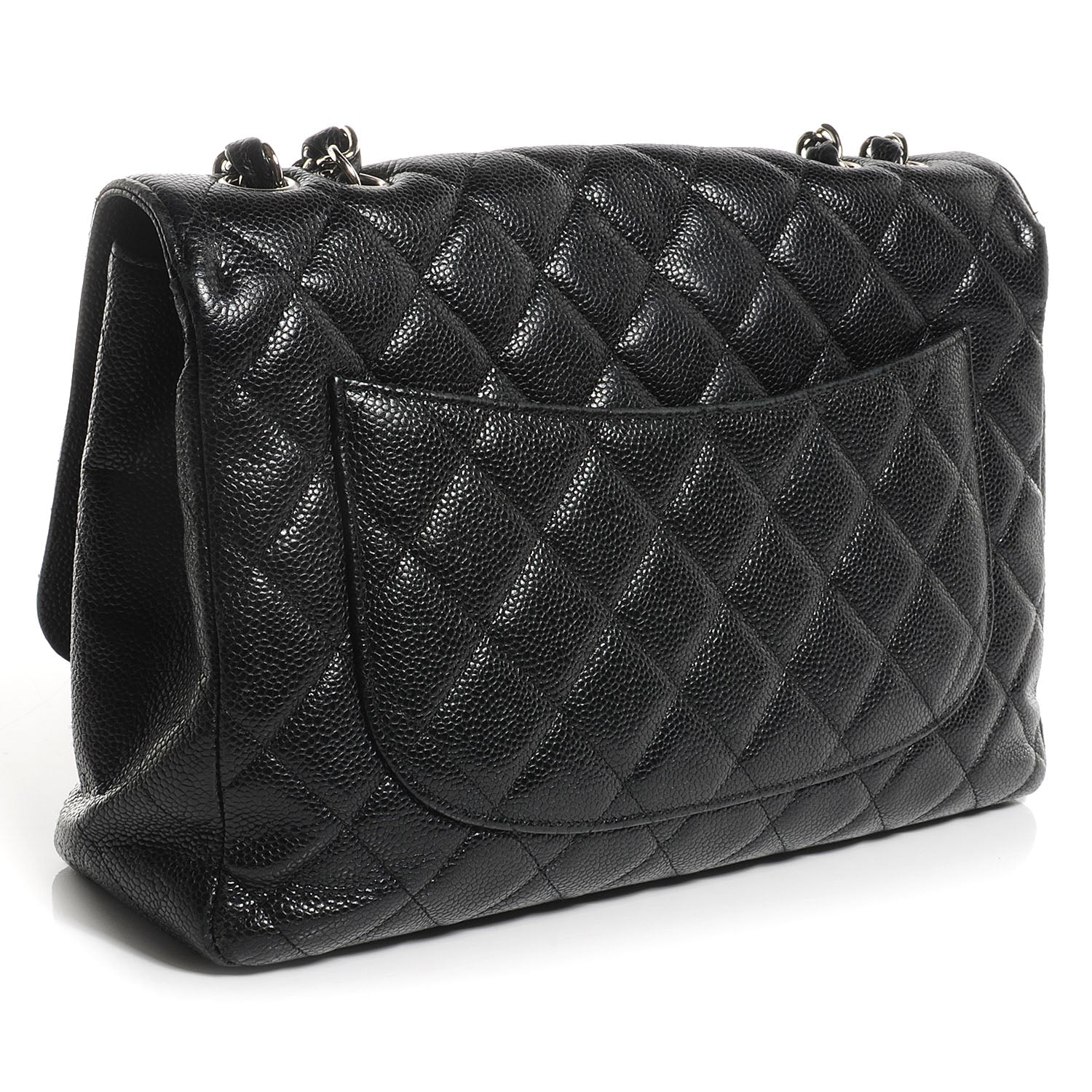 Chanel Caviar Jumbo Single Flap Black 3 of 9