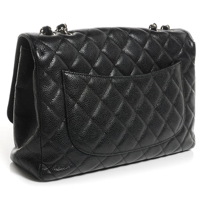 Chanel Caviar Jumbo Single Flap Black 3 of 9