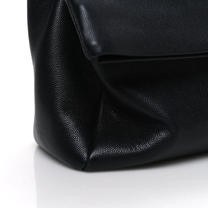 Saint Laurent Grain De Poudre Medium West Hollywood Monogram Fold-Over Black 16 of 17