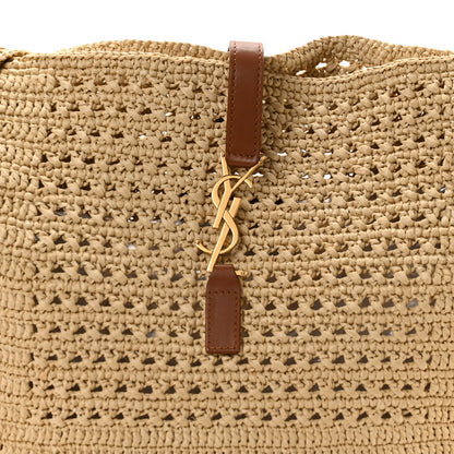 Saint Laurent Raffia Monogram Hobo Naturale 8 of 10