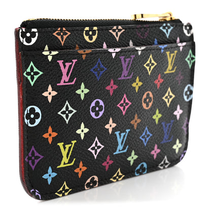 Louis Vuitton Monogram Multicolor Key Pouch Black Grenade 3 of 9